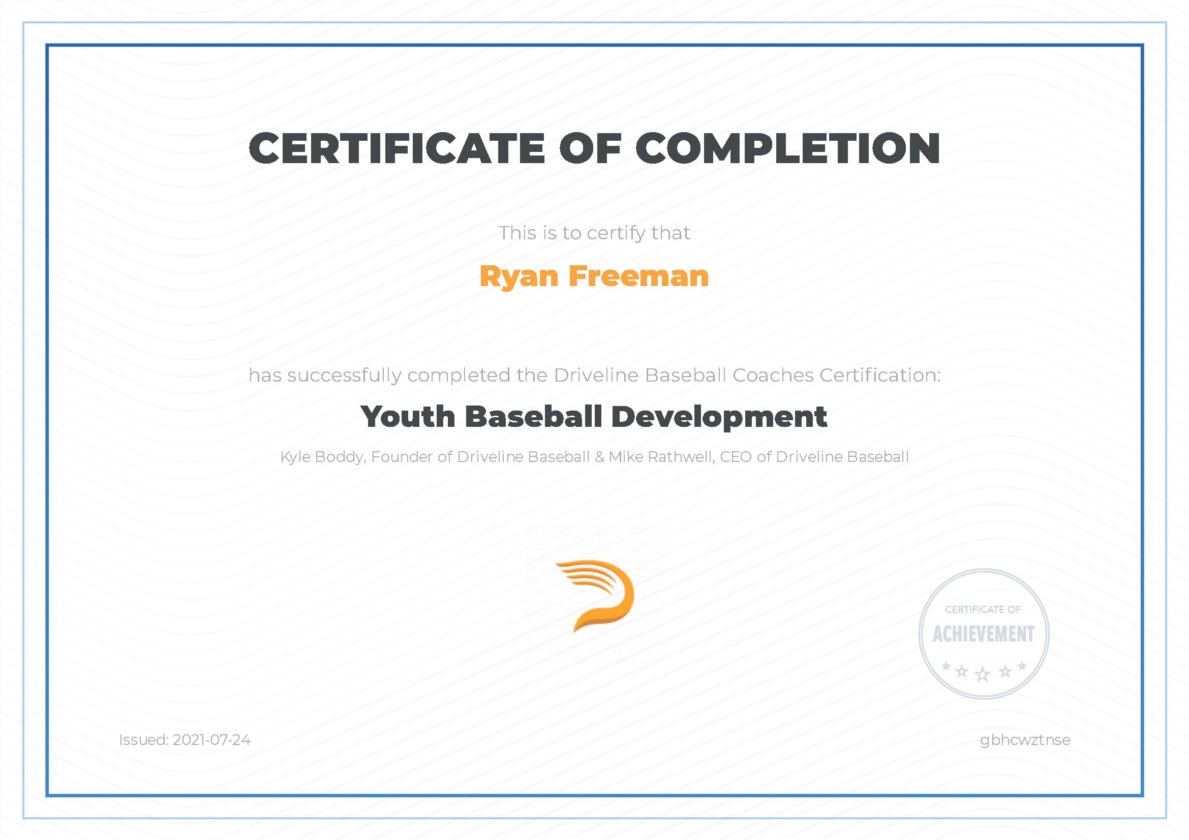 Driveline Youth Baseball Development